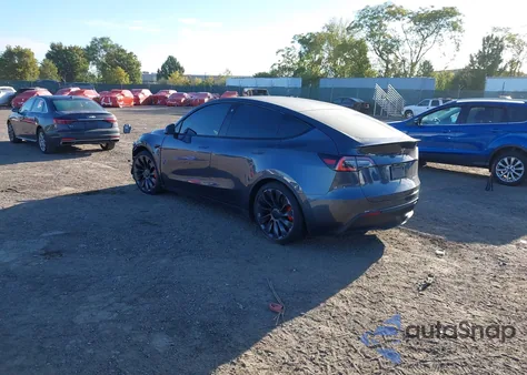 2021 Tesla Model Y Performance Dual Motor All-Wheel Drive from USA, damaged, VIN 5YJYGDEF5MF084066